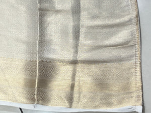 Floral Jaal Pattern Tissue Saree | HT153
