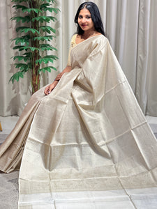 Zari Woven Pure Tussar Saree | FC175