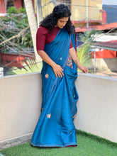 Embroidered Dola Silk Saree | BLD213