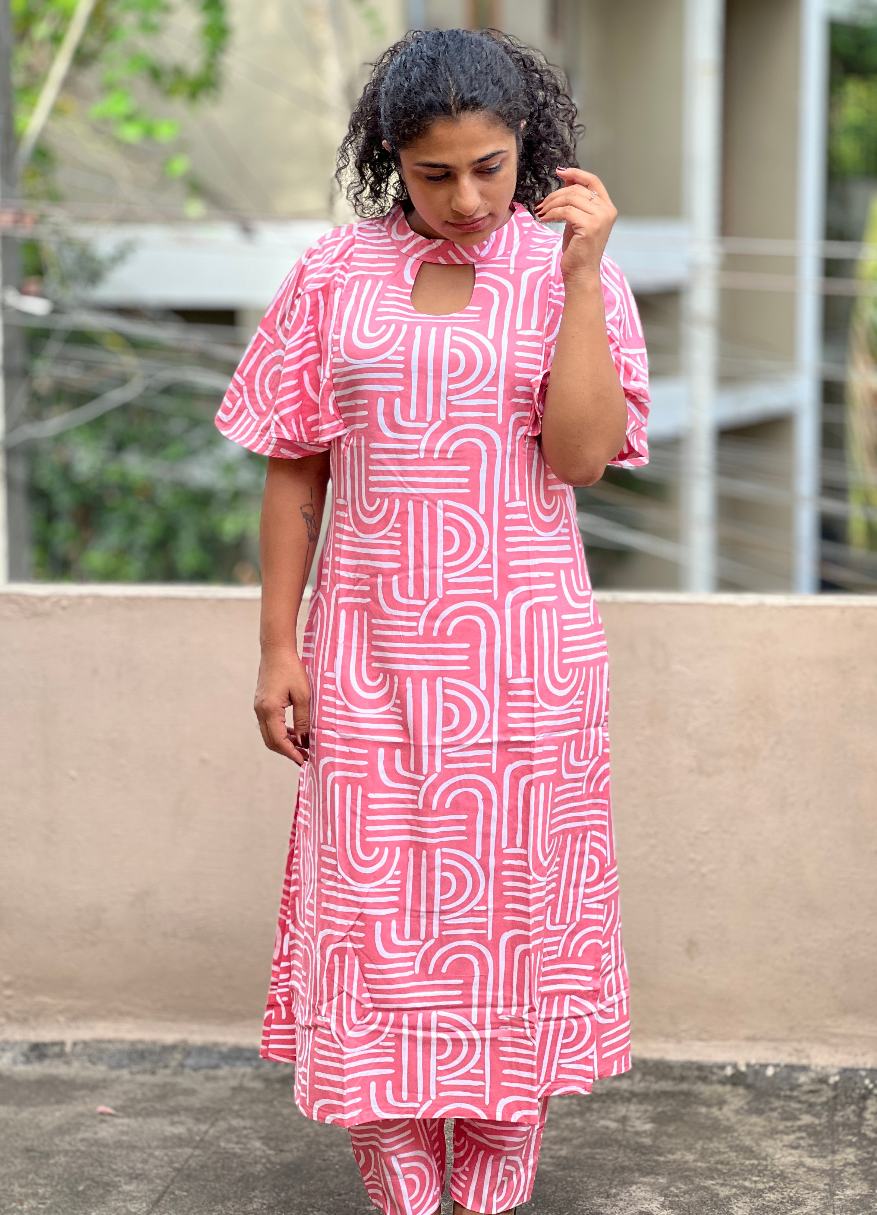 Printed Rayon Kurta Set | NCF161