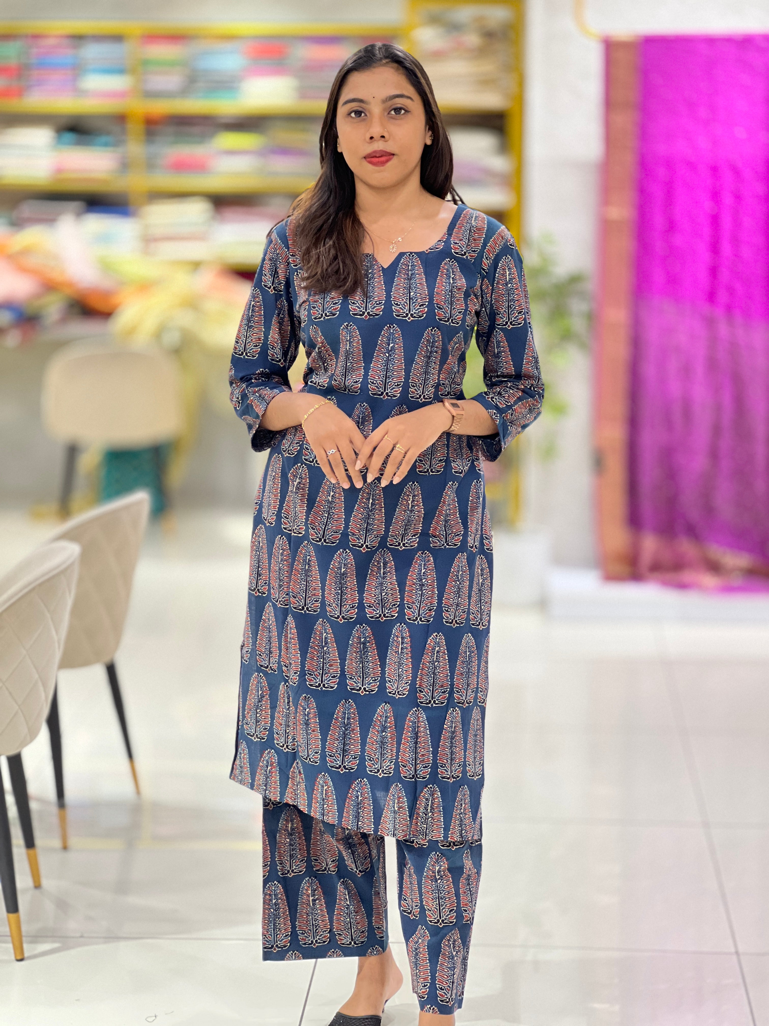 Printed Cotton Kurta Set | DNT900