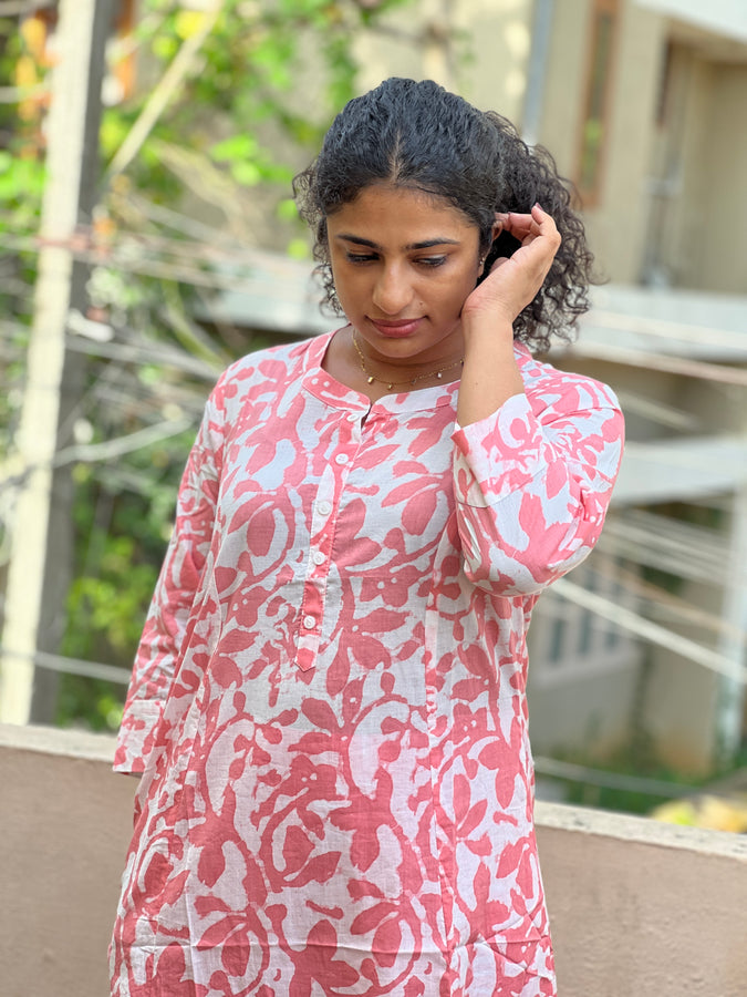 Print Design Cotton Kurta | NCF159