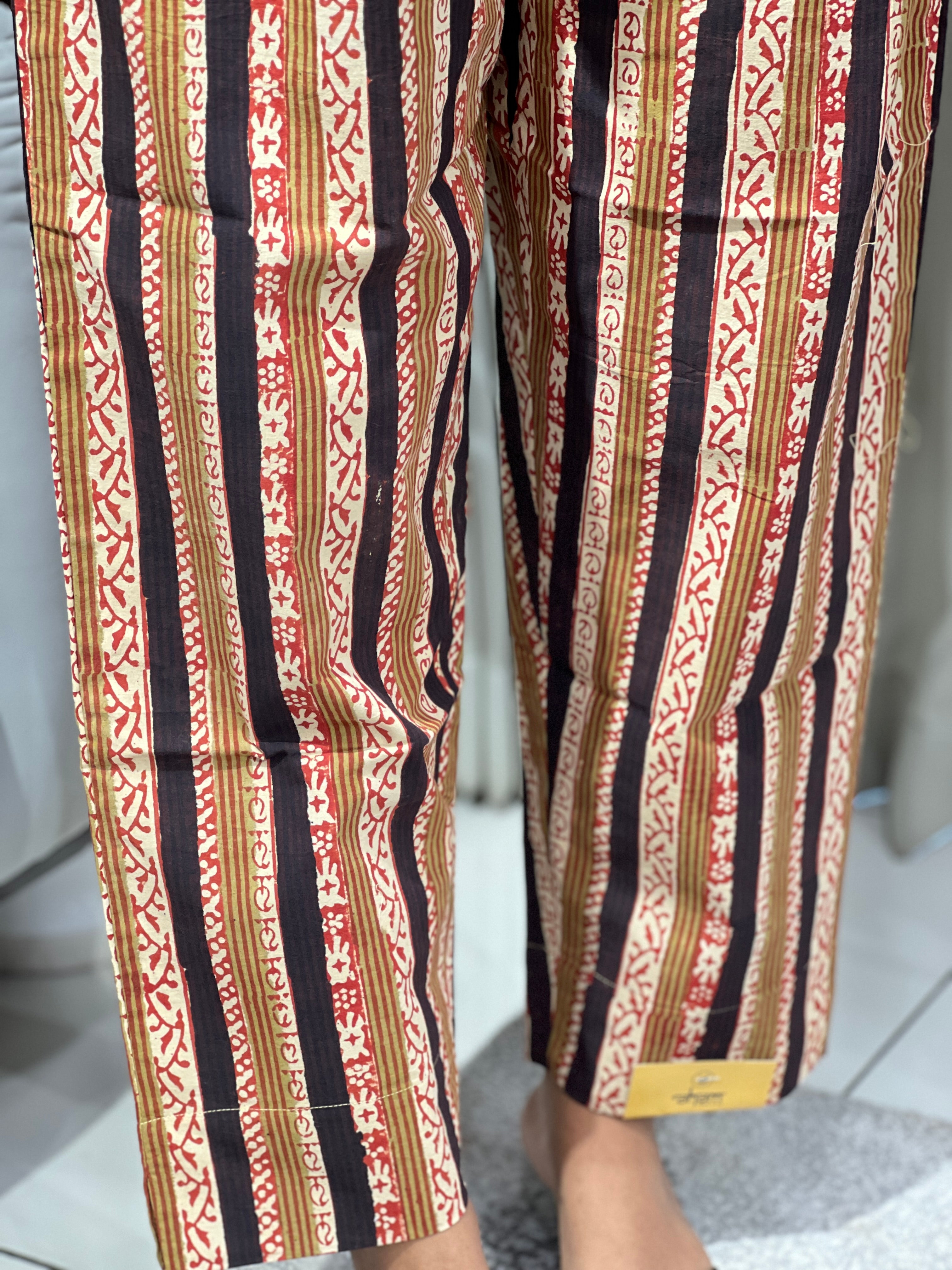 Stripes Printed Cotton Bottom | DNP127