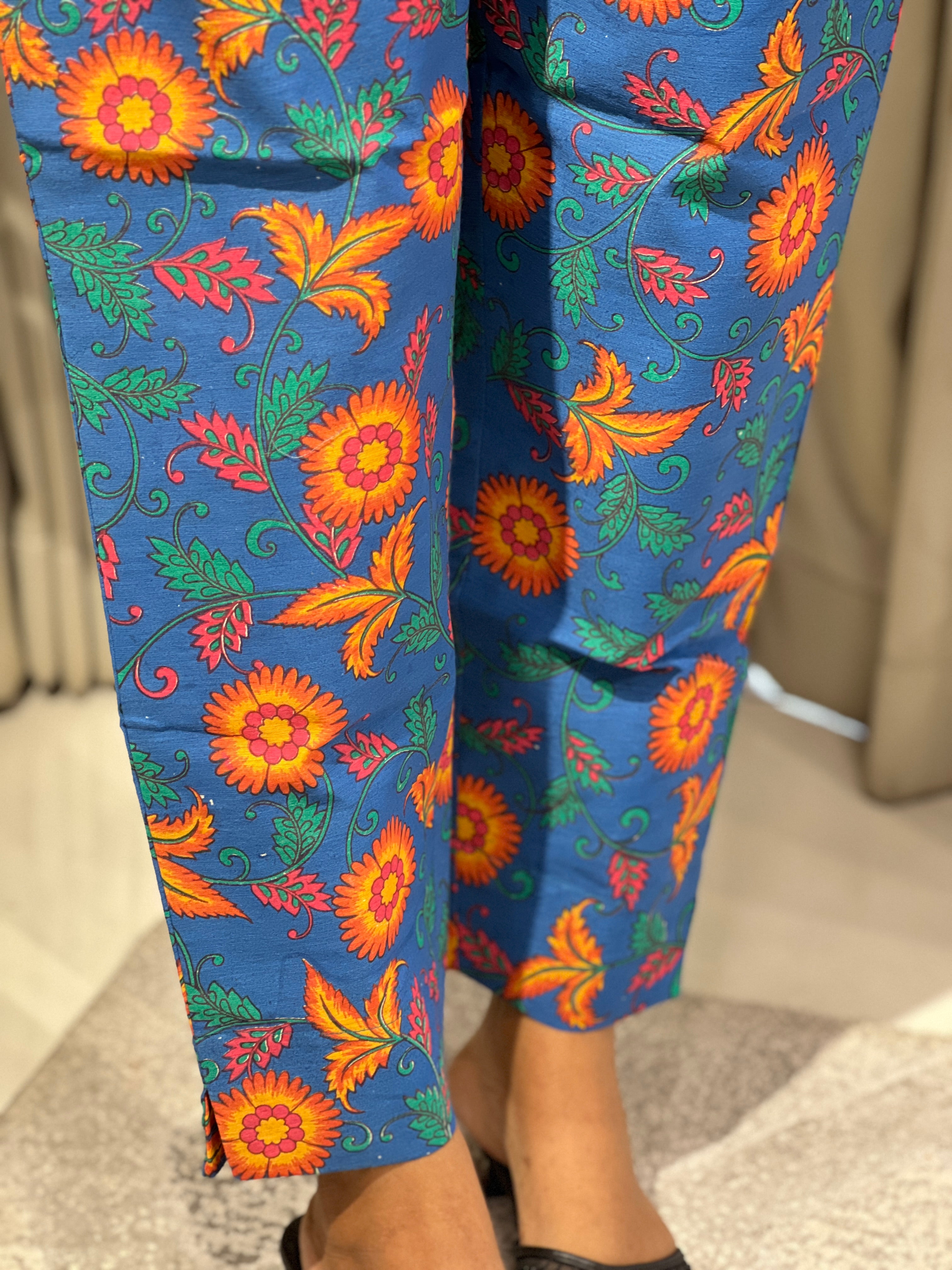 Floral Printed Cotton Bottom | DNP126