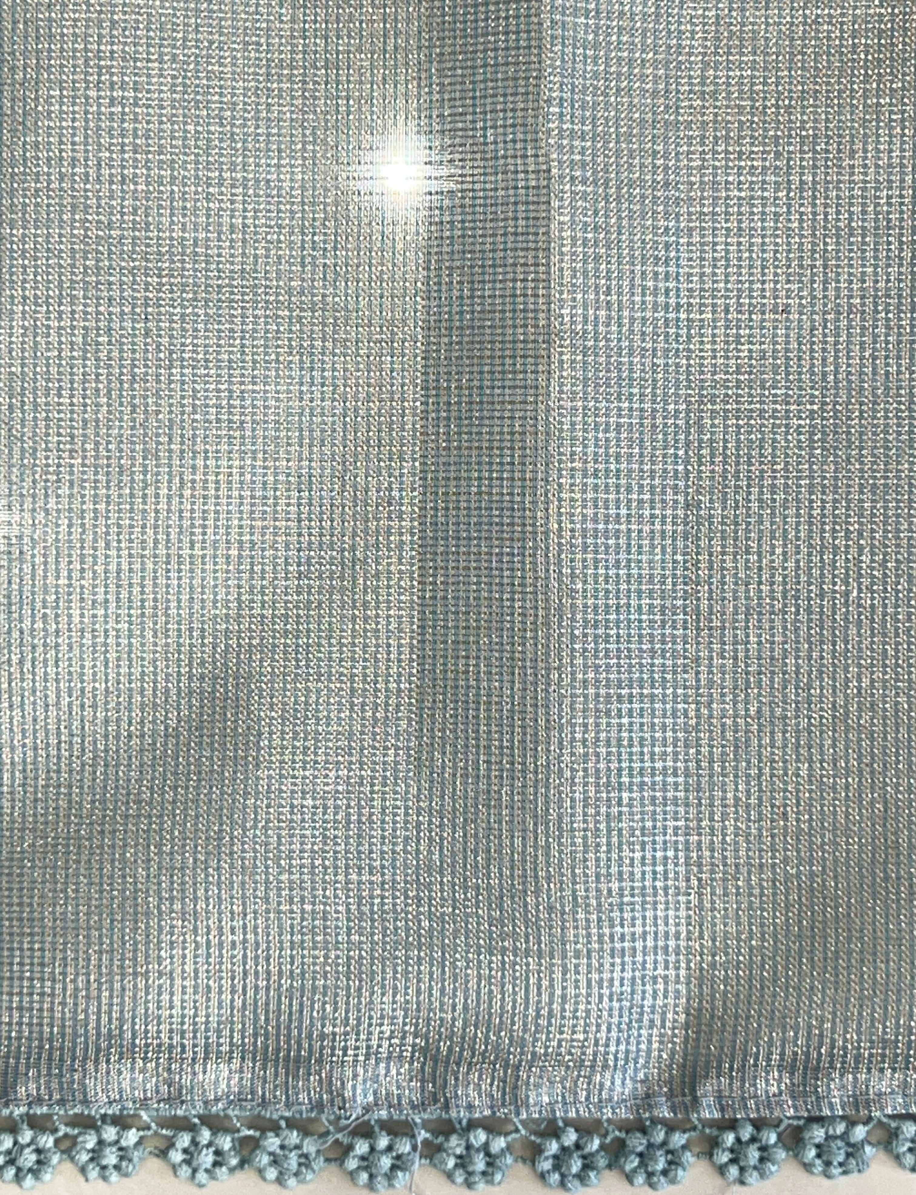 Multi-Color Floral Machine Embroidery Detailed Tissue Organza Saree | PKS108