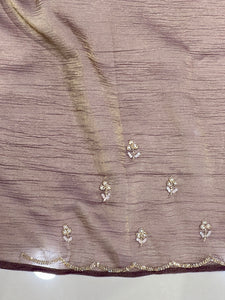 Cut Beads & Sequence Detailed Shimmer Organza Saree | SBP965