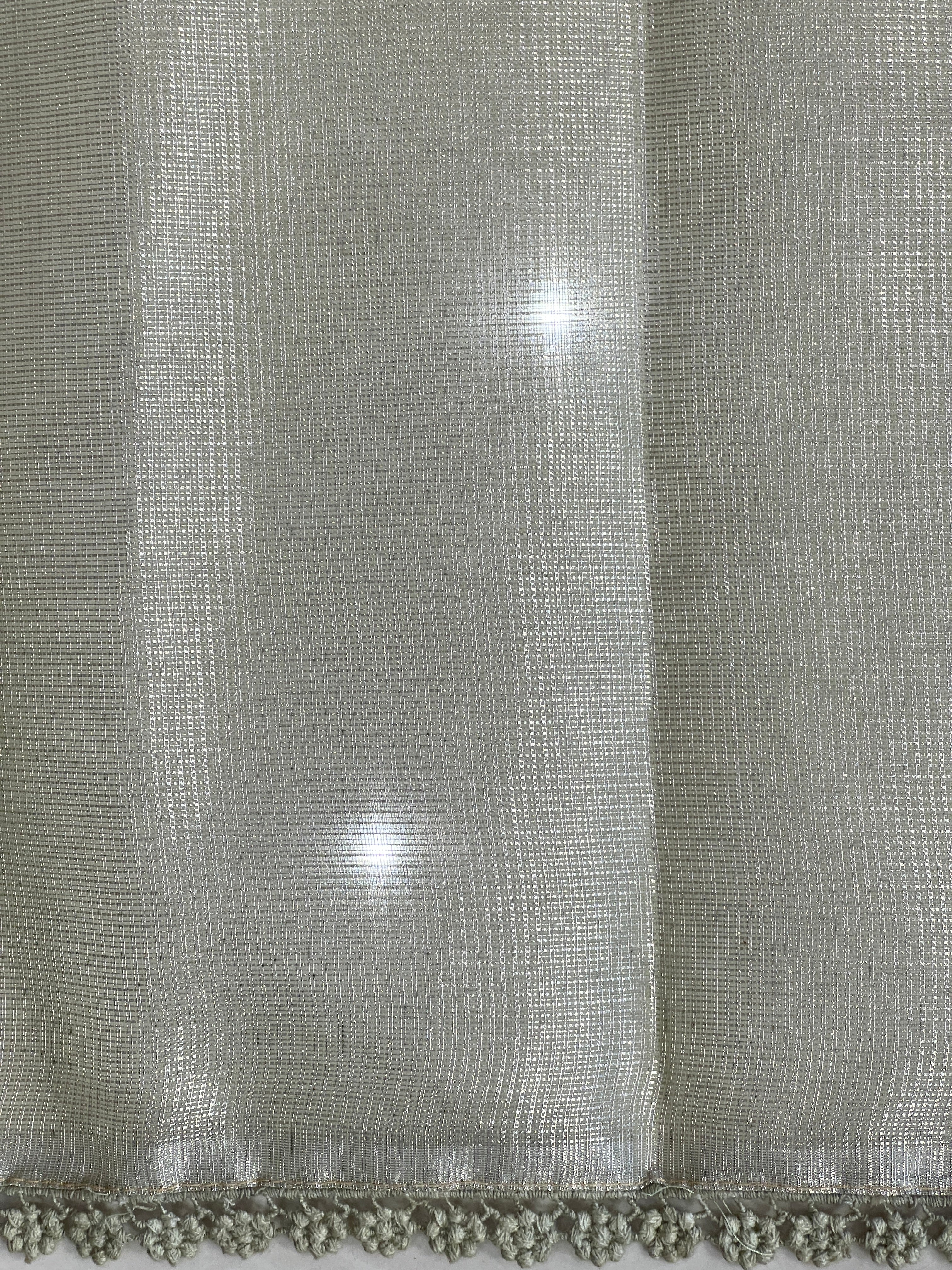 Multi-Color Floral Machine Embroidery Detailed Tissue Organza Saree | PKS109