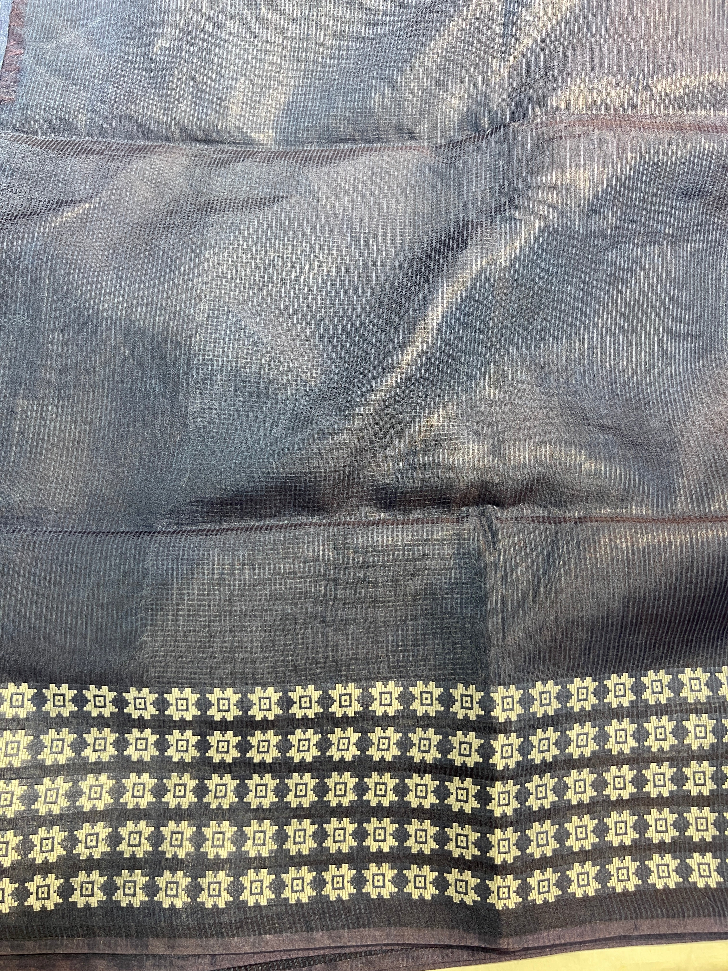 Thread Woven Floral Patterned Semi Tussar Saree | ACT1769