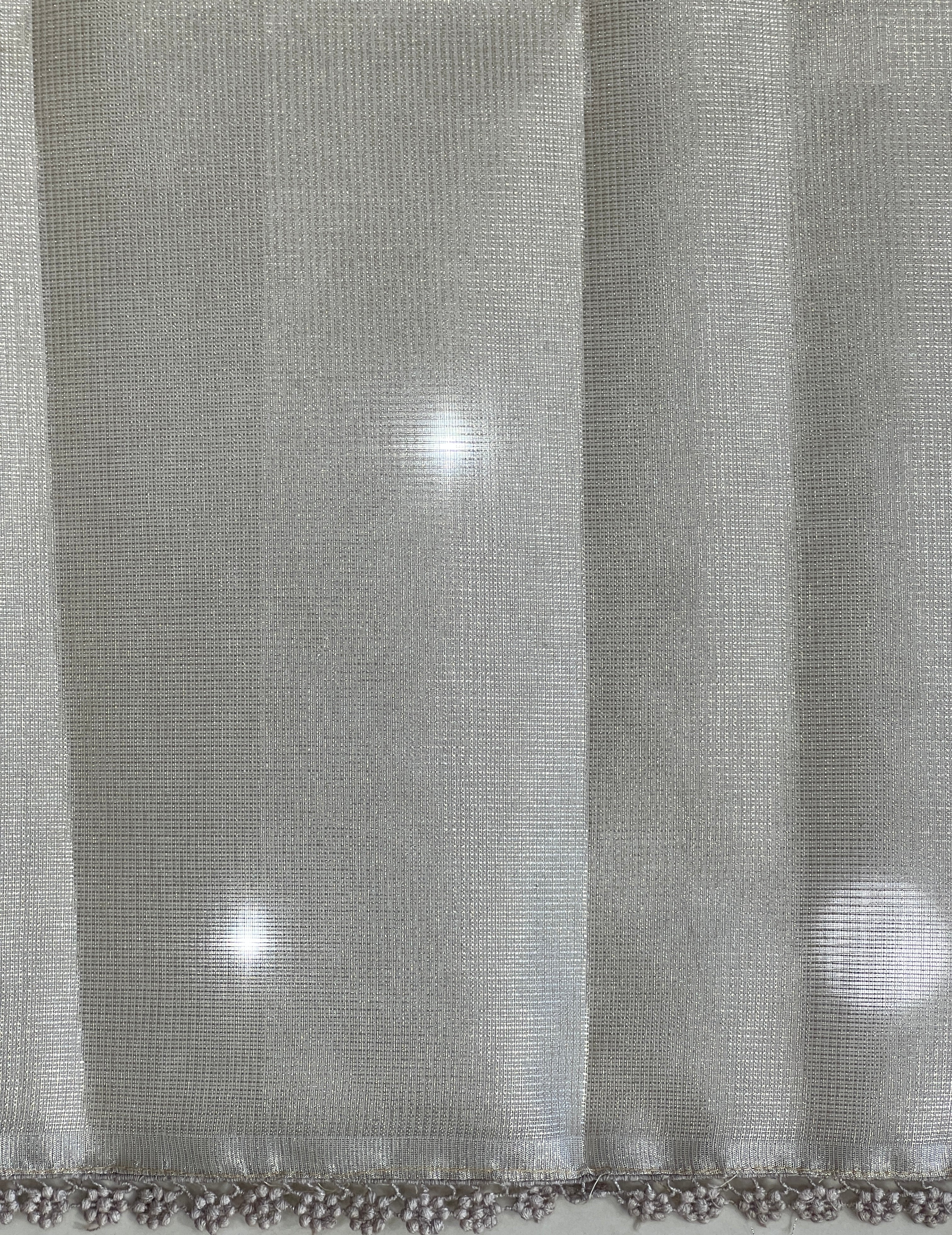 Multi-Color Floral Machine Embroidery Detailed Tissue Organza Saree | PKS112