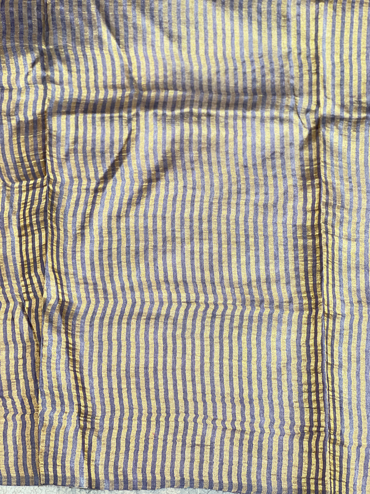 Vertical Line Pattern Tussar Saree | AHD1956