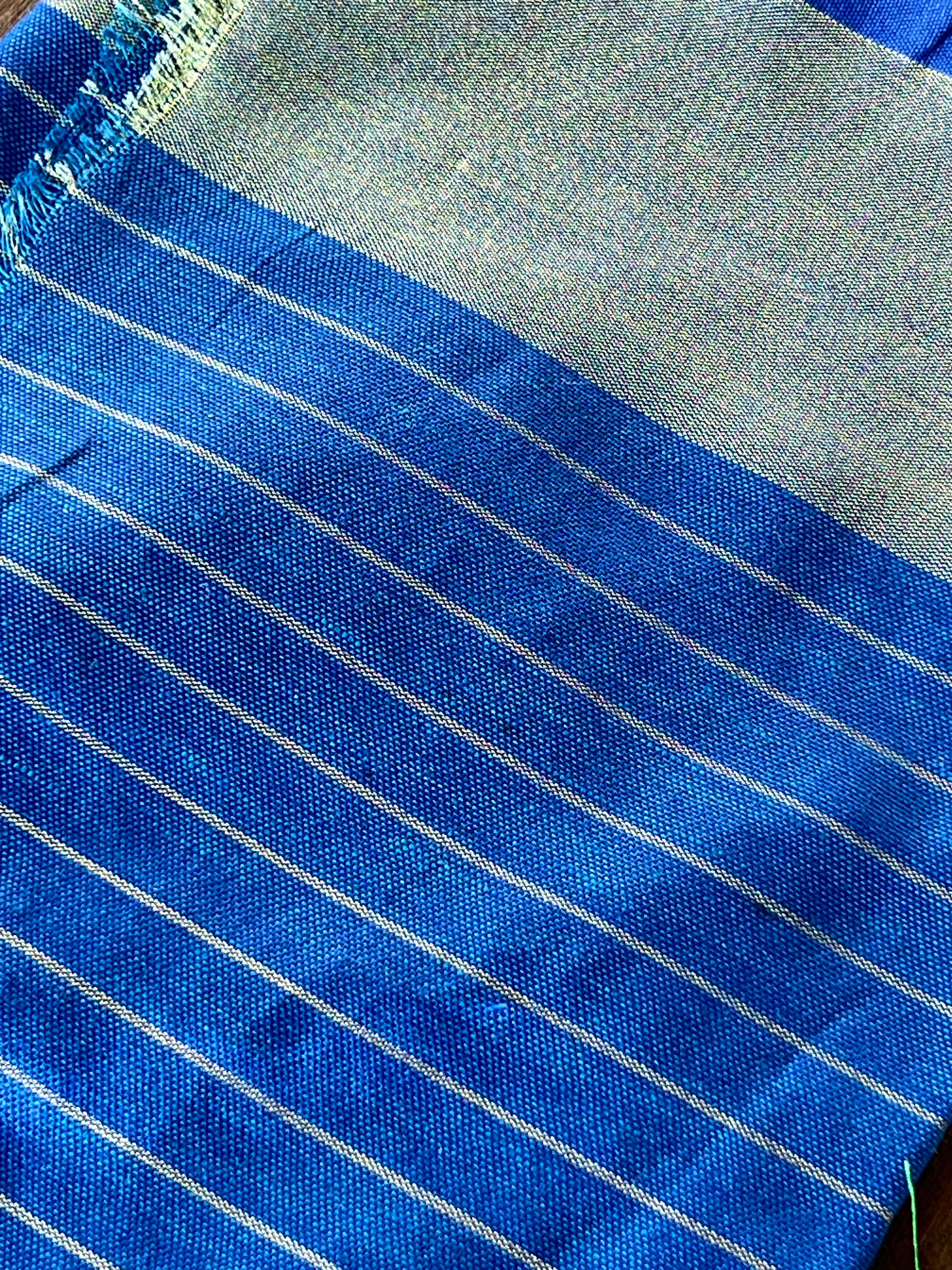 Zari Check Patterned Linen Saree | SK444