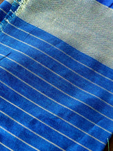 Zari Check Patterned Linen Saree | SK444