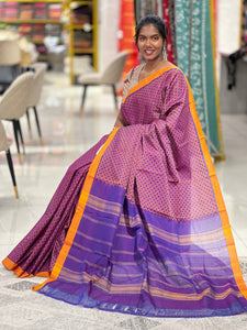 Jacquard ﻿weaved Kanchi Cotton Sarees  | VR203