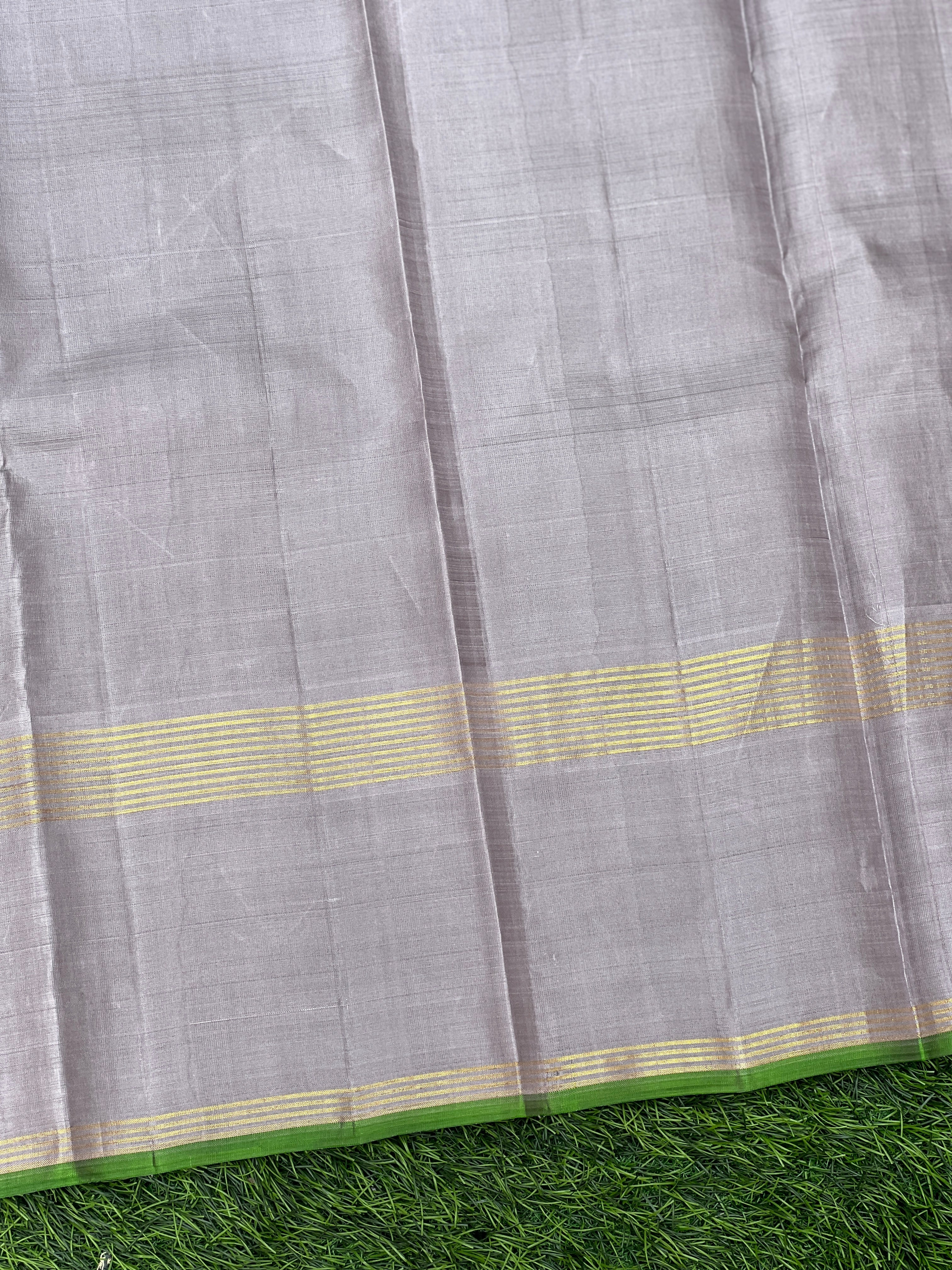 Line Weaving Pattern Kanchipuram Saree | AK101