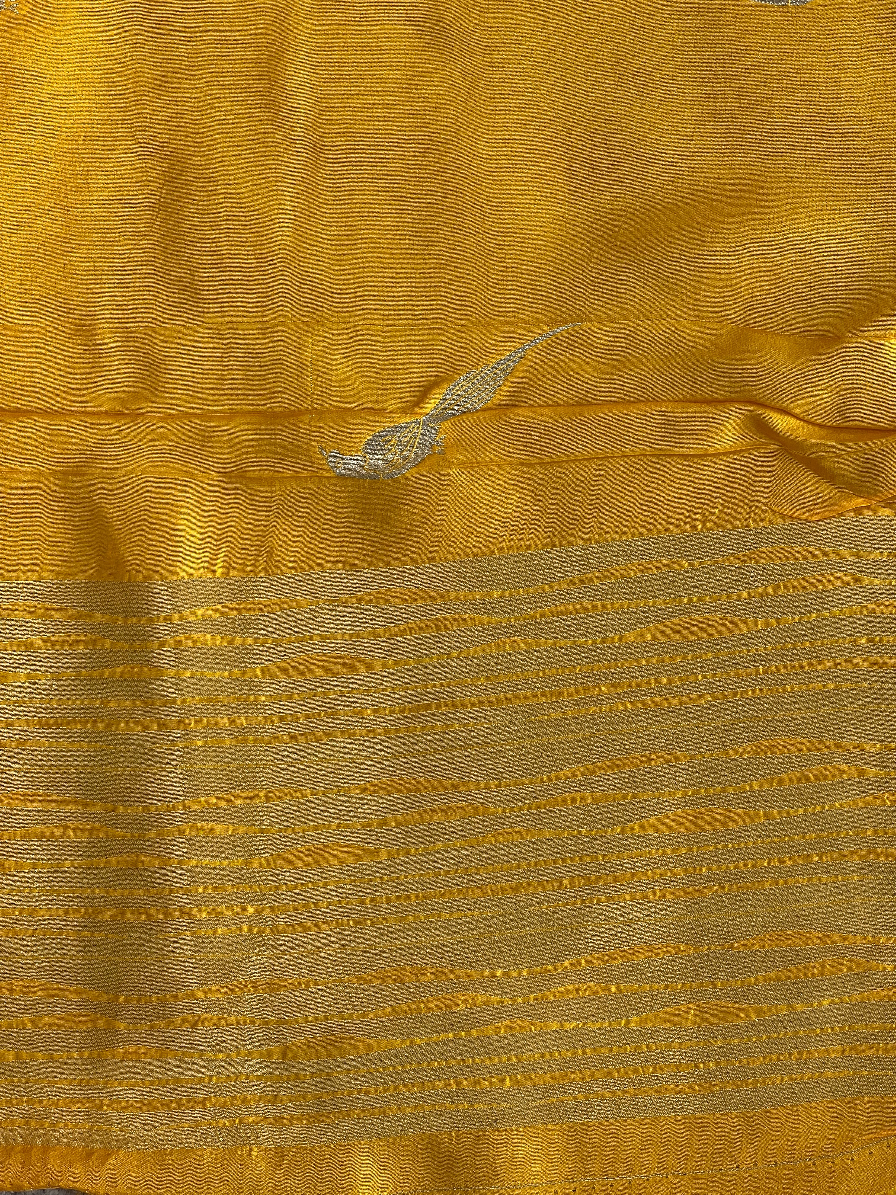 Floral & Bird Designed Semi Silk Saree | NN349