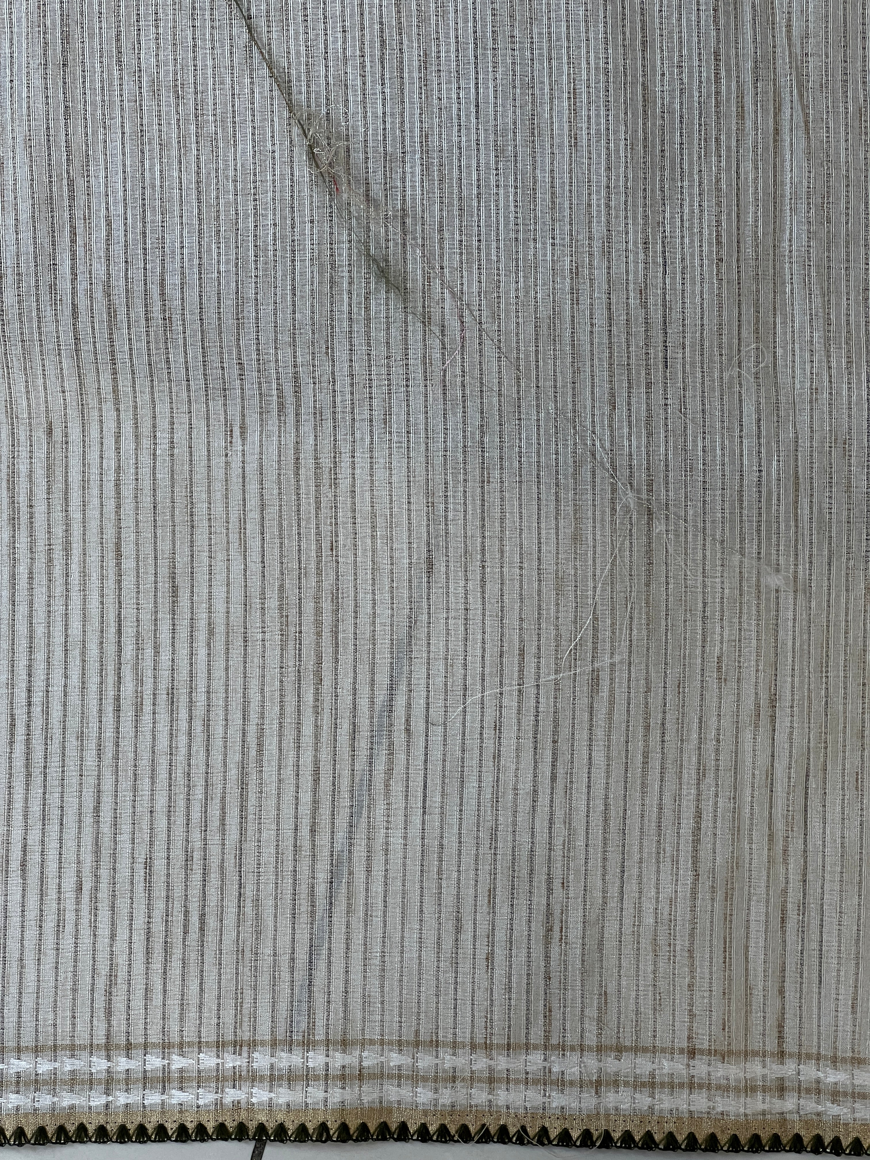 Machine Embroidery Detailed Tussar Finish Saree | PNS234