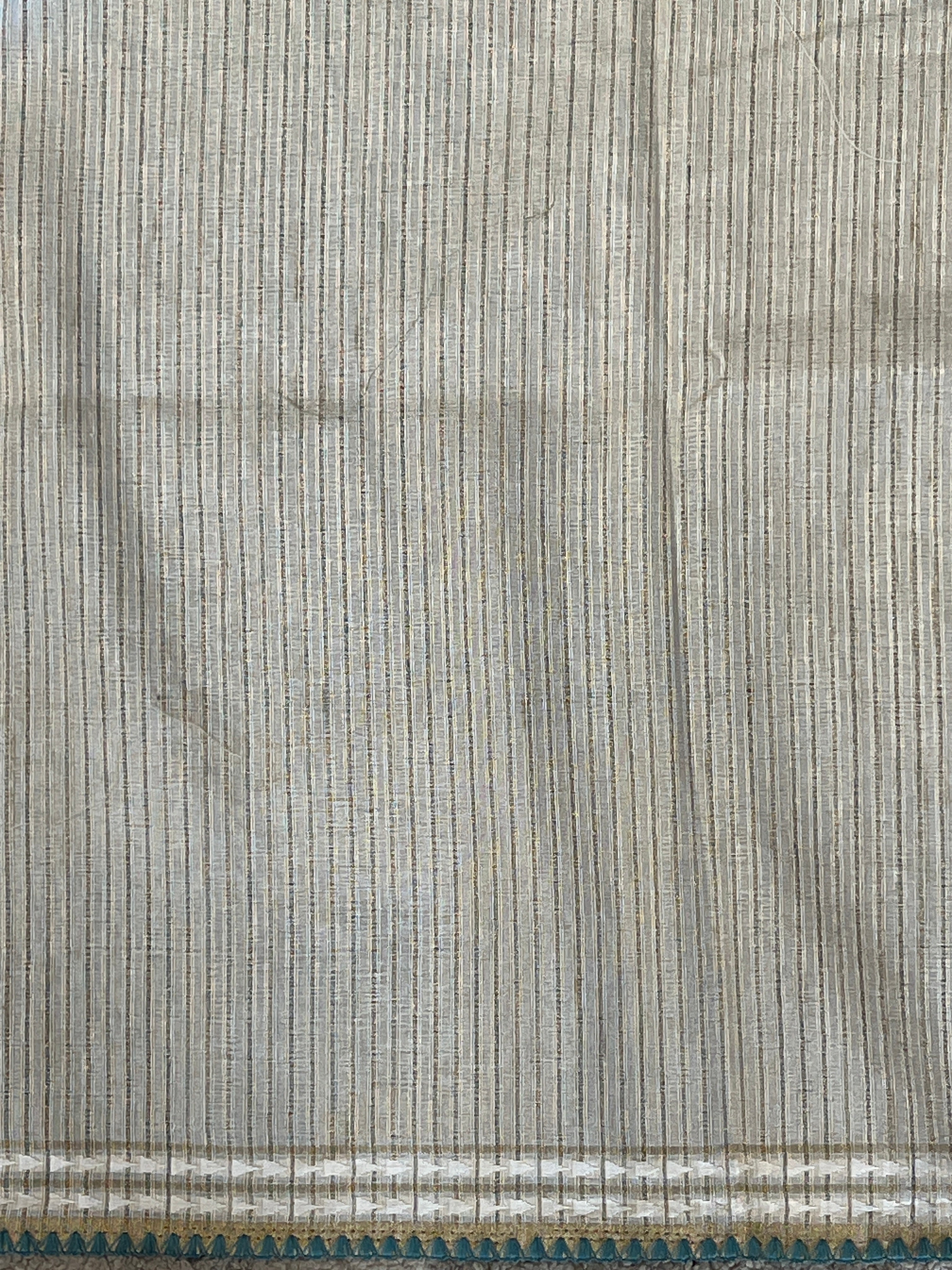 Machine Embroidery Detailed Tussar Finish Saree | PNS236