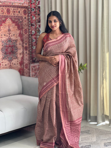 Printed Pure Chanderi Saree | LP139