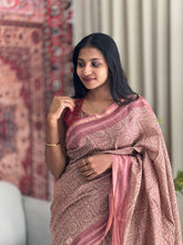 Printed Pure Chanderi Saree | LP139