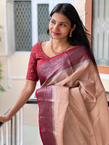 Banarasi Woven Warm Silk Saree | JBE121