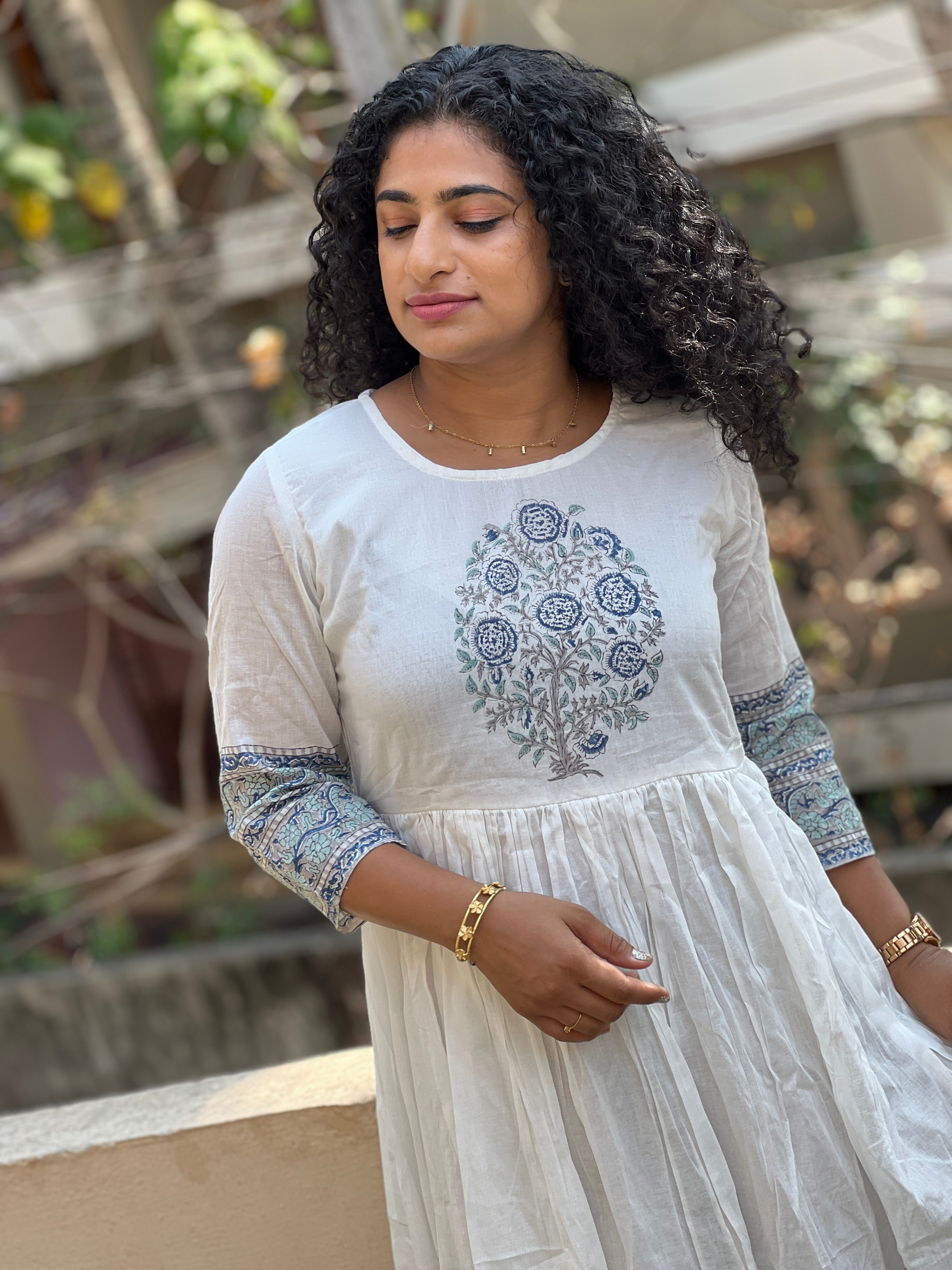 Block Printed Cotton Kurta | ACR111