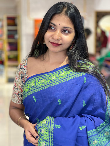 Thread Woven Detailed Balussery Cotton Saree | AB187
