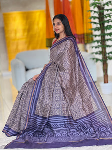 Printed Pure Chanderi Saree | LP139