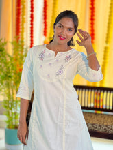 Machine Embroidered Cotton Kurta | TAL132