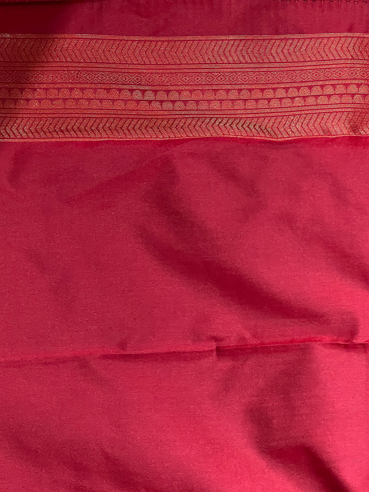 Floral Motifs Semi Silk Saree | AHD1932