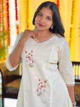 Machine Embroidered Cotton Kurta | TAL126