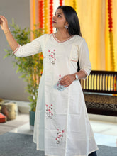 Machine Embroidered Cotton Kurta | TAL126