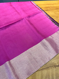Onion Pink Colour Soft Silk Kanchipuram Saree | AJ363