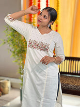 Machine Embroidered Cotton Kurta | TAL133