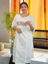Machine Embroidered Cotton Kurta | TAL133