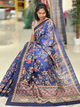 Kalamkari Digital Printed Semi Silk Sarees | JCL645