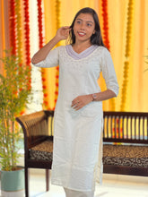 Machine Embroidered Cotton Kurta | TAL122