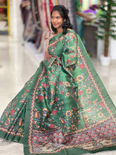 Kalamkari Digital Printed Semi Silk Sarees | JCL645