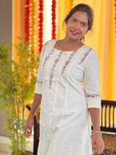 Machine Embroidered Cotton Kurta | TAL123