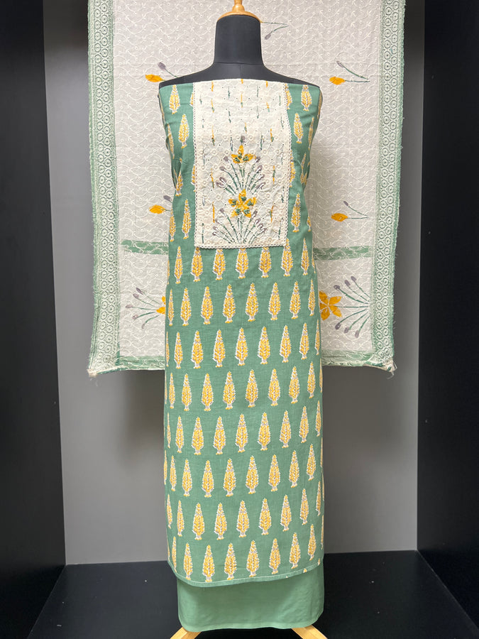 Block Printed Cotton  Salwar Set | SW2122