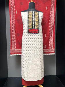 Ikat Inspired Printed Cotton Salwar Set | DE101