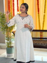 Machine Embroidered Cotton Kurta | TAL124