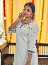 Machine Embroidered Cotton Kurta | TAL124
