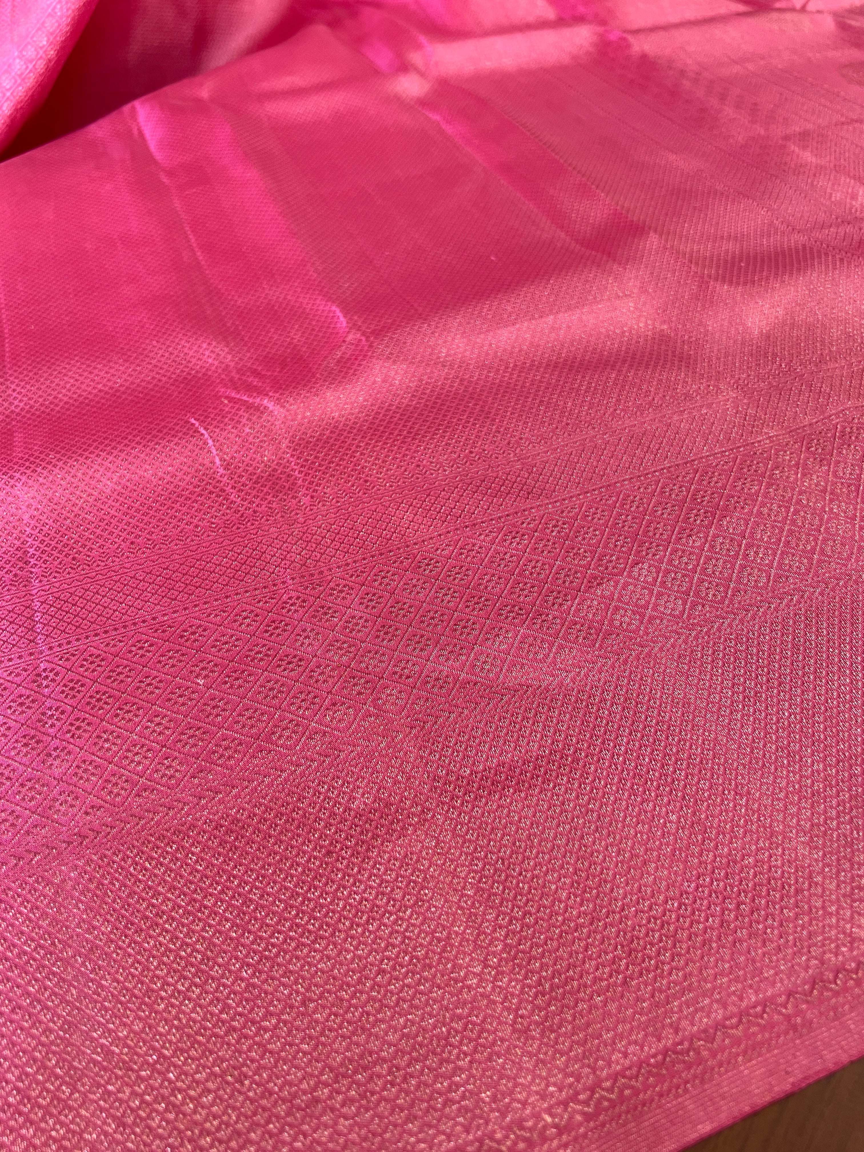 Bright Pink Shade Kanchipuram Saree | VSR112