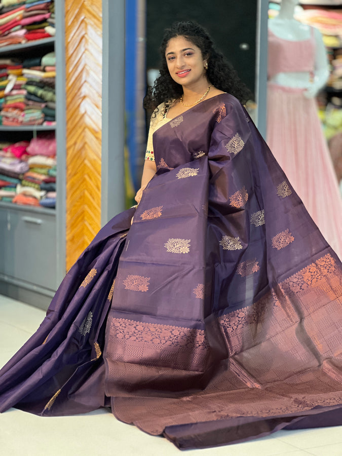 Geometrical Woven Pure Silk Saree | SMS163