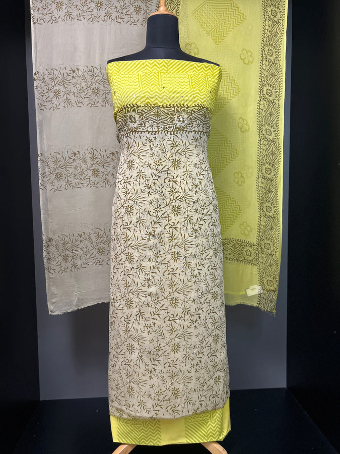 Screen Printed Georgette Salwar Set | SF1123