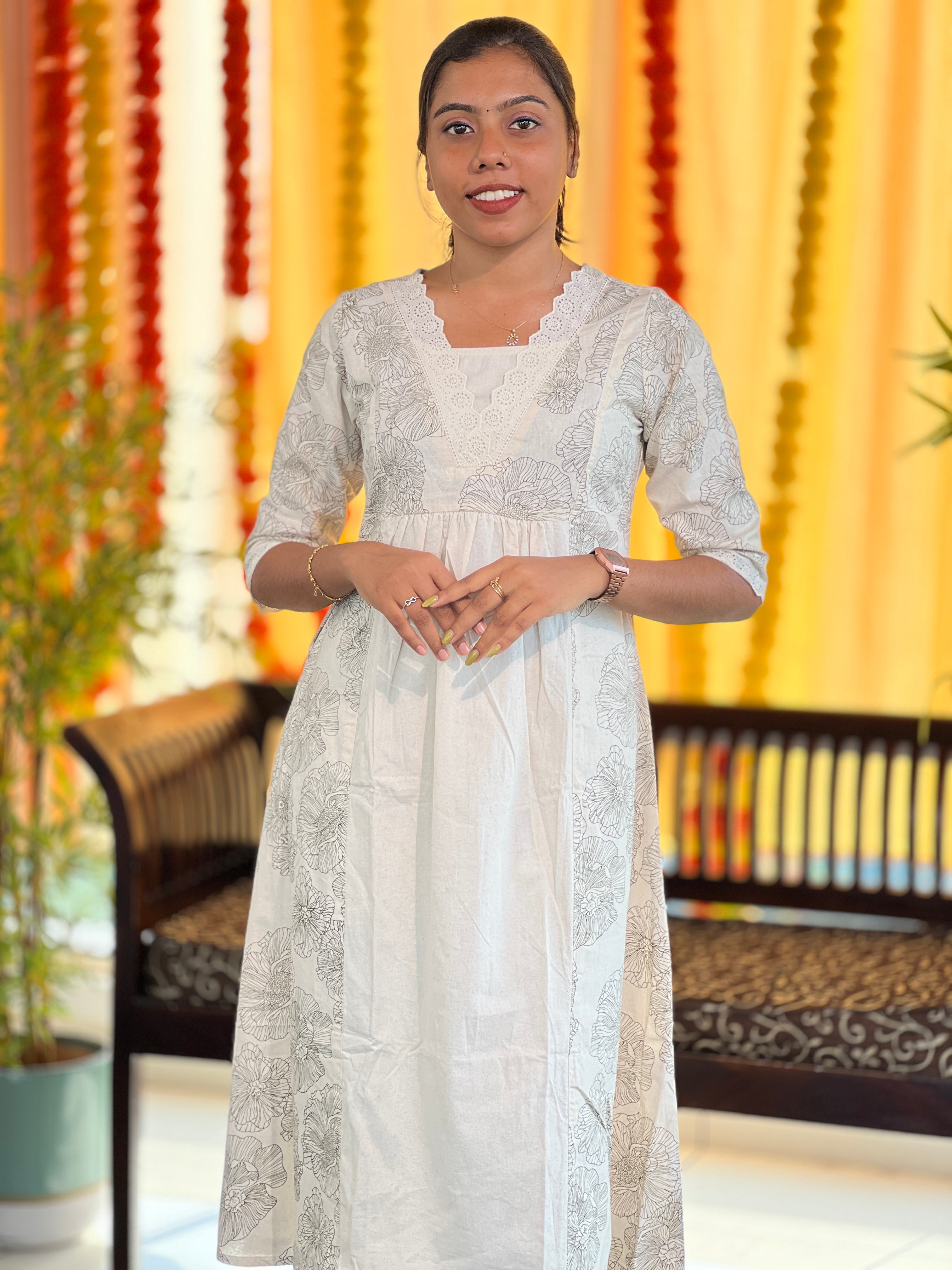 Digital Printed Cotton Kurta | TAL103