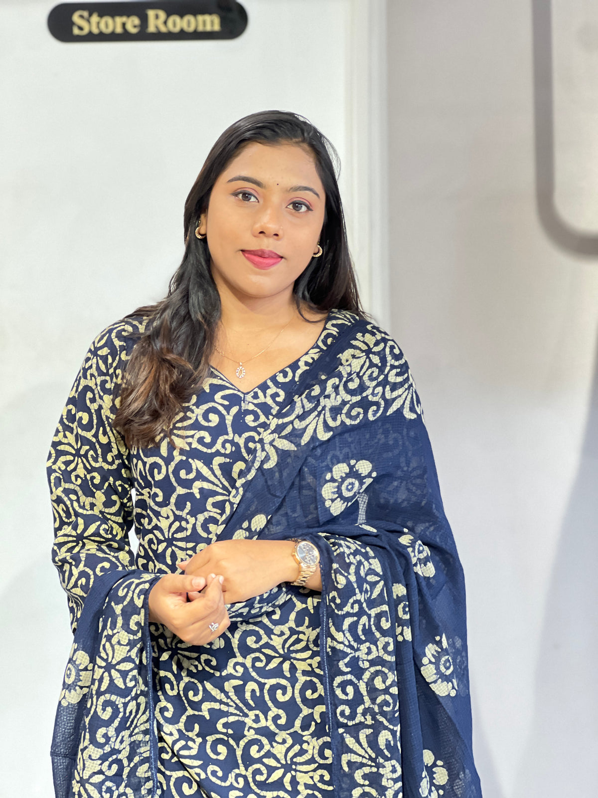 Batik Printed Cotton Kurta Set |  SLM248