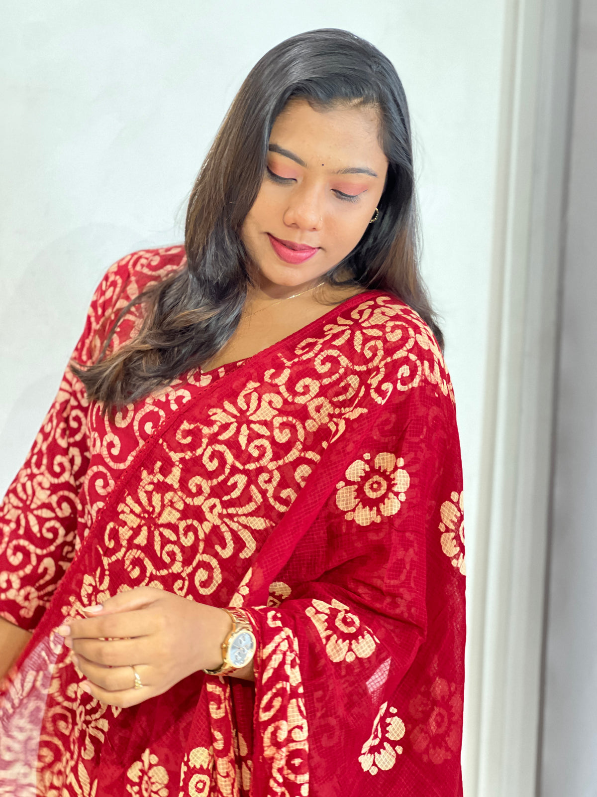 Batik Printed Cotton Kurta Set |  SLM249