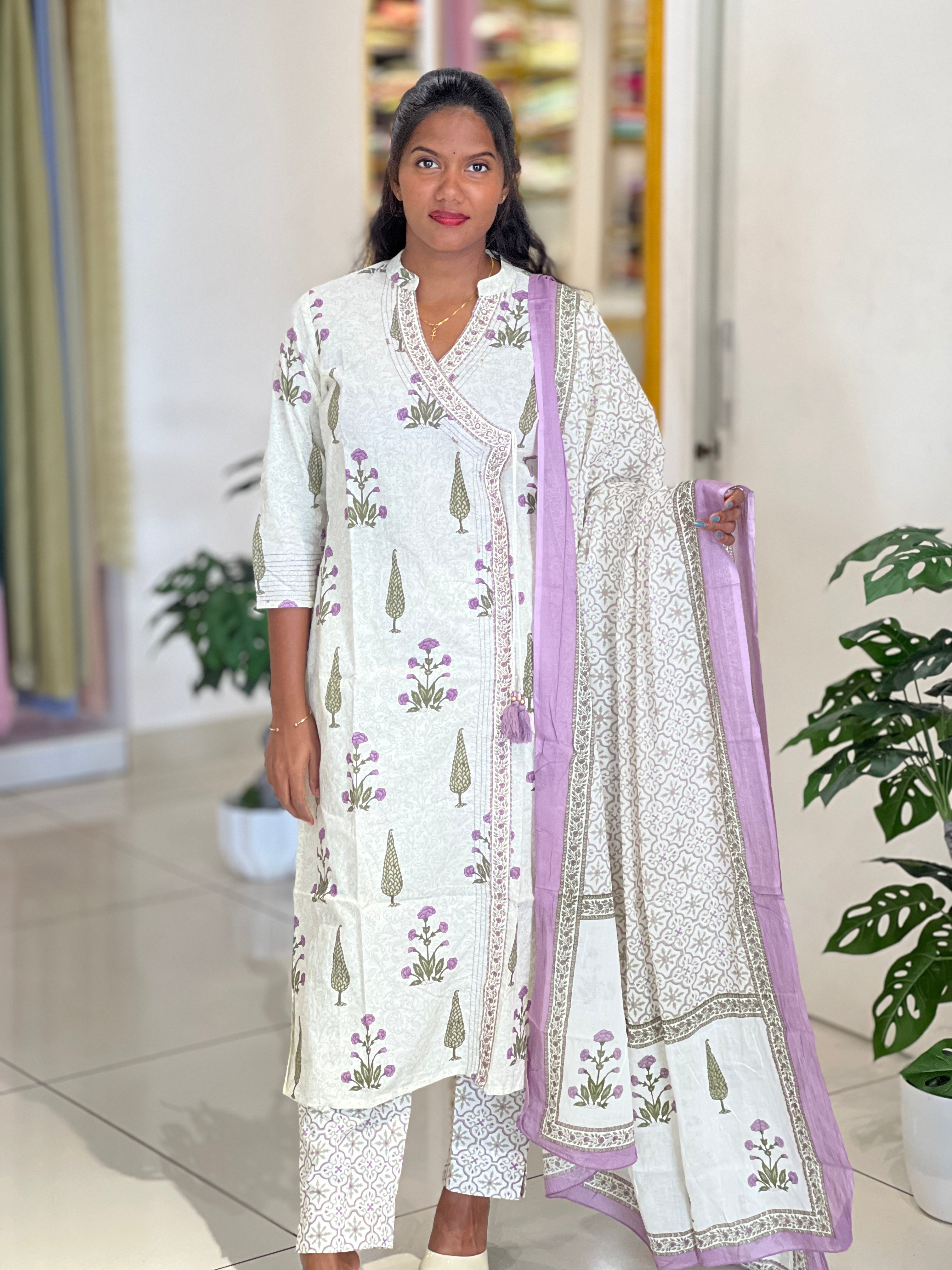 Printed Cotton Kurta Set | SRF188