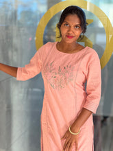 Machine Embroidery Cotton Kurta | TAL125